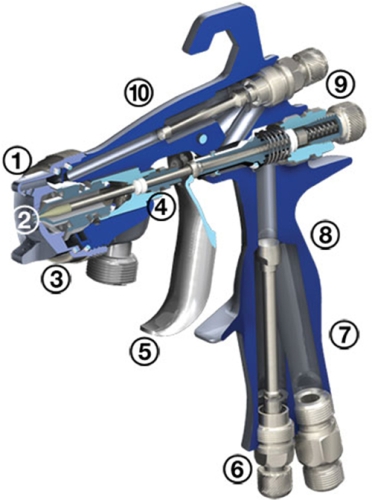 MACH 3 AIR ASSISTED AIRLESS SPRAY GUN